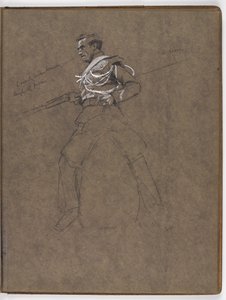 Study for the oil painting The Flag: Albuhera, May 16, 1811