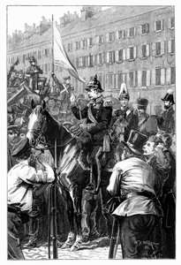 The King of Prussia Addressing the Berliners, 1848, 1900 by William Barnes Wollen