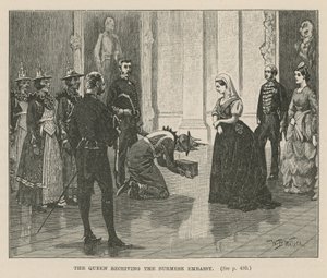 The Queen receiving the Burmese embassy