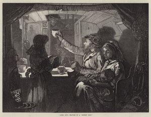 Canal Life, Tea-Time on a Monkey Boat by William Bazett Murray