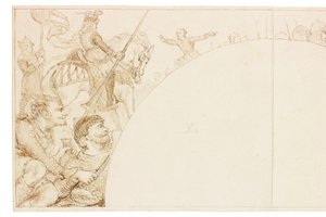 Sketch for Mural at Wallington Hall