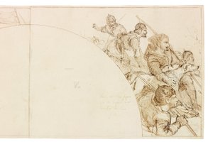 Sketch for Mural at Wallington Hall
