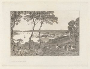 Plymouth Dock from Mount Edgecumbe