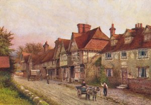 Chiddingstone from the Corner of the Churchyard by William Biscombe Gardner
