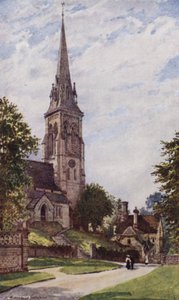 Edensor Church, Chatsworth by William Biscombe Gardner