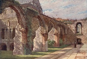 Ruins of the Infirmary, Canterbury Cathedral by William Biscombe Gardner