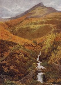 The Nab and Golden Clough from Grindslow Dell, Edale by William Biscombe Gardner