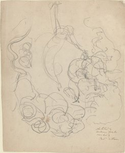 A Figure Ascending in a Glory of Clouds by William Blake