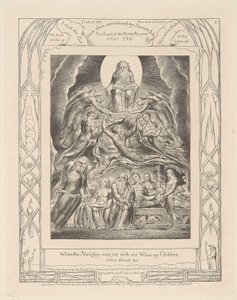 Book of Job, Plate 2, Satan before the Throne of God by William Blake