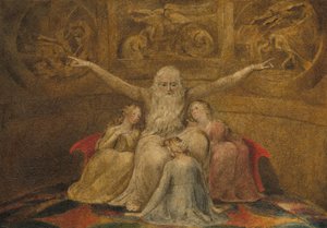 Job and His Daughters, 1799-1800 by William Blake