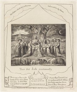 Job and His Family by William Blake