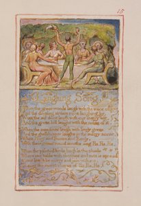 Laughing Song: plate 15 from Songs of Innocence and of Experience (copy AA) by William Blake