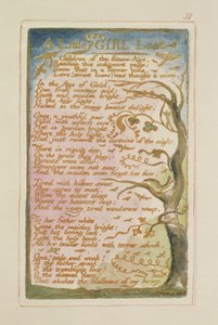 A Little Girl Lost: plate 51 from Songs of Innocence and of Experience (copy AA) by William Blake