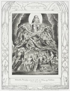 Satan Appearing before God by William Blake