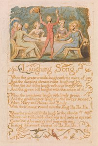 Songs of Innocence, Plate 28, Laughing Song (Bentley 15) by William Blake