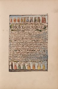 Songs of Innocence and of Experience, Plate 10, Holy Thursday (Bentley 19)