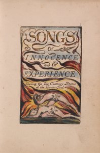 Songs of Innocence and of Experience, Plate 2, Combined Title Page (Bentley 1) by William Blake