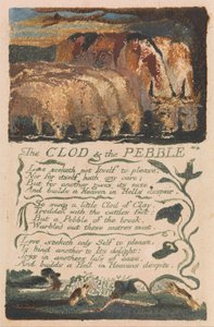 Songs of Innocence and of Experience, Plate 36, The Clod & the Pebble (Bentley 32)