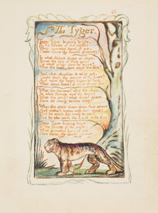 Songs of Innocence and of Experience: The Tyger, c.1825
