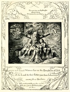 The Book of Job 42:15 (illustrated by William Blake) by William Blake