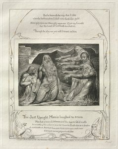 The Book of Job: The Just Upright Man is Laughed to Scorn by William Blake