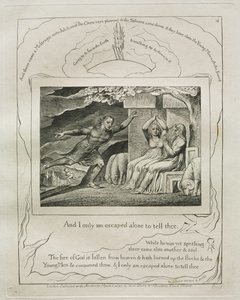 The Book of Job: Pl. 4, And I Only Am Escaped Alone to Tell Thee