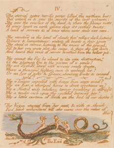 The Book of Thel, Plate 8, IV. The eternal gates