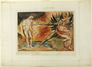 The Circle of the Corrupt Officials; the Devils Tormenting Ciampolo. Inferno, Canto XXII by William Blake
