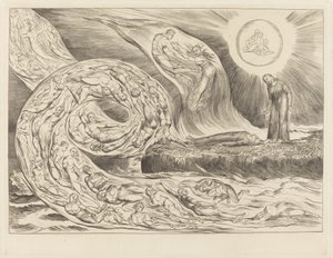 The Circle of the Lustful; Paolo and Francesca by William Blake