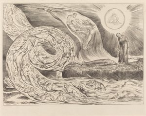 The Circle of the Lustful; Paolo and Francesca by William Blake