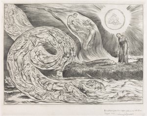 The Circle of the Lustful: Paolo and Francesca by William Blake