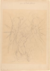 The Descent of the Angels to One of the Daughters of Men by William Blake