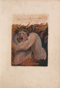 The First Book of Urizen, Plate 10, 12- Los Howled in a Dismal Stupor (Bentley 7) by William Blake