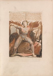 The First Book of Urizen, Plate 17, 8. The Globe of Life Blood Trembled.... (Bentley 18) by William Blake