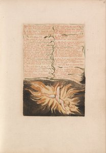 The First Book of Urizen, Plate 22, Stretched for a Work of Eternity (Bentley 20) by William Blake