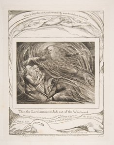 The Lord Answering Job out of the Whirlwind, from Illustrations of the Book of Job by William Blake