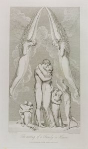 The Meeting of a Family in Heaven, pl.4, illustration from 