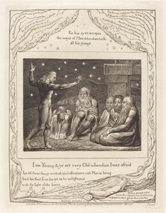 The Wrath of Elihu by William Blake