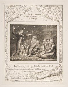 The Wrath of Elihu, from Illustrations of the Book of Job by William Blake