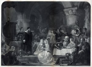 John Knox administering the first Protestant Communion by William Bonner