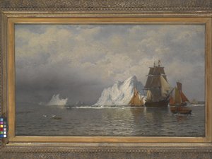 Whaler And Fishing Vessels Near The Coast Of Labrador by William Bradford
