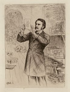 James Cossar Ewart, Professor of Natural History (engraving)