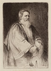 Sir Stafford Henry Northcote, Lord Rector by William Brassey (after) Hole