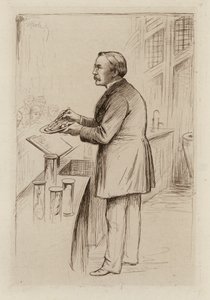 William Smith Greenfield, Professor of General Pathology (engraving) by William Brassey (after) Hole