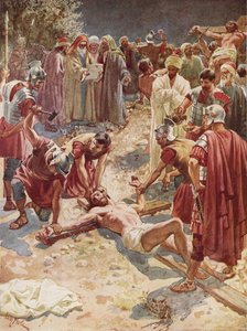 Jesus being crucified by William Brassey Hole