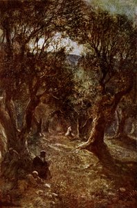 Jesus praying in the Garden of Gethsemane by William Brassey Hole
