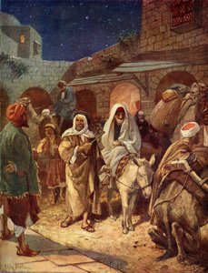 Mary and Joseph Enter Bethlehem - Bible