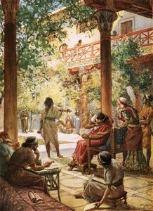 Nathan the Prophet Denounces the Sin of David by William Brassey Hole