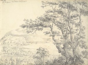 A View of Nice from the Hills in the West by William Brockedon