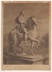 Equestrian Portrait of George III, King of England by William Bromley (I)